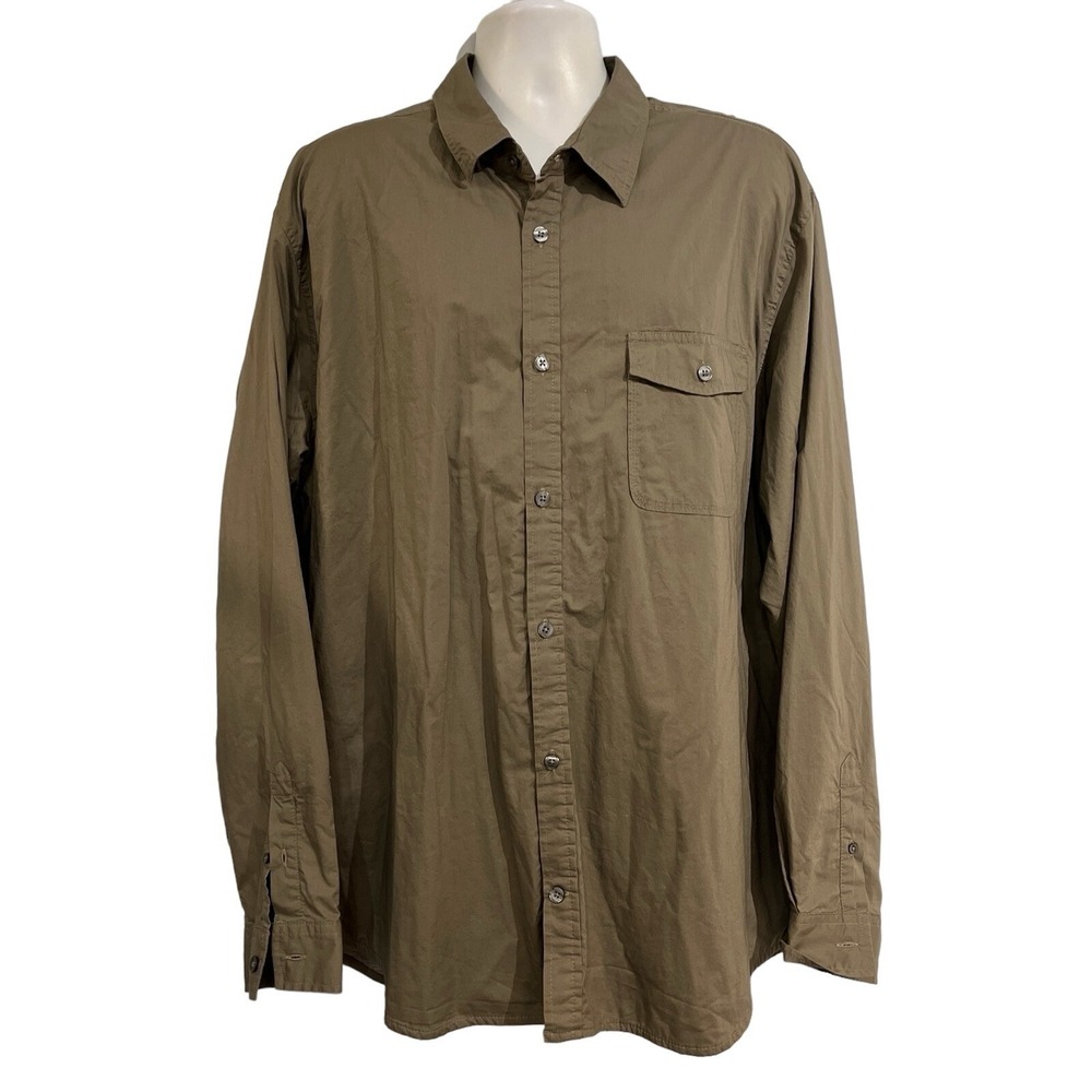 Gap Shirt‎ Button Down Fleece Lined Shacket Jacket Size XXL Chore Barn Outdoor